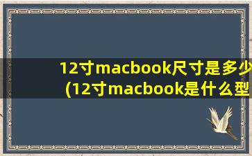 12寸macbook尺寸是多少(12寸macbook是什么型号)