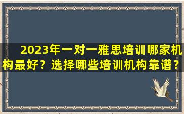 2023年一对一雅思培训哪家机构最好？选择哪些培训机构靠谱？