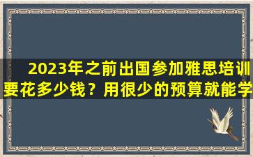 2023年之前出国参加雅思培训要花多少钱？用很少的预算就能学好雅思