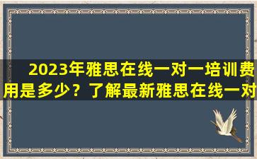 2023年雅思在线一对一培训费用是多少？了解最新雅思在线一对一培训费用！