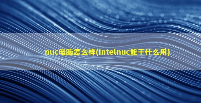 nuc电脑怎么样(intelnuc能干什么用)