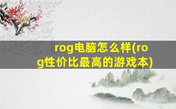 rog电脑怎么样(rog性价比最高的游戏本)