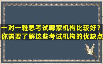 一对一雅思考试哪家机构比较好？你需要了解这些考试机构的优缺点！