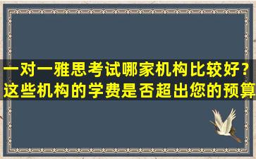 一对一雅思考试哪家机构比较好？这些机构的学费是否超出您的预算？