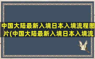 中国大陆最新入境日本入境流程图片(中国大陆最新入境日本入境流程表)