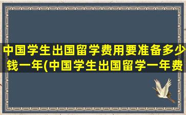 中国学生出国留学费用要准备多少钱一年(中国学生出国留学一年费用多少)