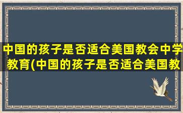 中国的孩子是否适合美国教会中学教育(中国的孩子是否适合美国教会中学生读)