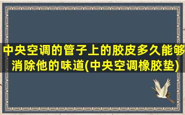 中央空调的管子上的胶皮多久能够消除他的味道(中央空调橡胶垫)