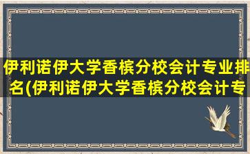 伊利诺伊大学香槟分校会计专业排名(伊利诺伊大学香槟分校会计专业)