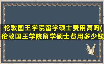 伦敦国王学院留学硕士费用高吗(伦敦国王学院留学硕士费用多少钱)