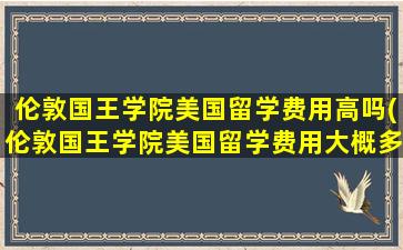 伦敦国王学院美国留学费用高吗(伦敦国王学院美国留学费用大概多少)