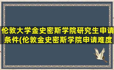 伦敦大学金史密斯学院研究生申请条件(伦敦金史密斯学院申请难度)