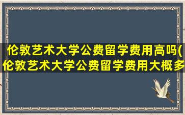 伦敦艺术大学公费留学费用高吗(伦敦艺术大学公费留学费用大概多少)