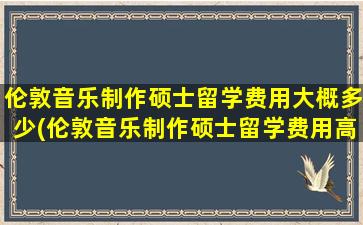 伦敦音乐制作硕士留学费用大概多少(伦敦音乐制作硕士留学费用高吗)