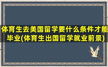 体育生去美国留学要什么条件才能毕业(体育生出国留学就业前景)