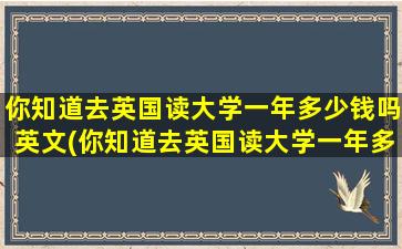 你知道去英国读大学一年多少钱吗英文(你知道去英国读大学一年多少钱吗翻译)