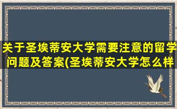 关于圣埃蒂安大学需要注意的留学问题及答案(圣埃蒂安大学怎么样)