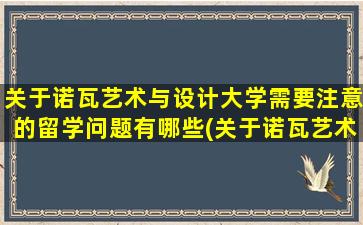 关于诺瓦艺术与设计大学需要注意的留学问题有哪些(关于诺瓦艺术与设计大学需要注意的留学问题有)