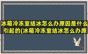 冰箱冷冻室结冰怎么办原因是什么引起的(冰箱冷冻室结冰怎么办原因是什么造成的)