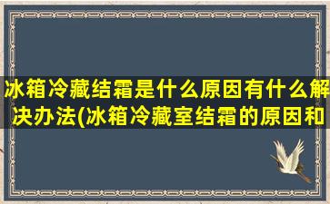 冰箱冷藏结霜是什么原因有什么解决办法(冰箱冷藏室结霜的原因和解决方法)