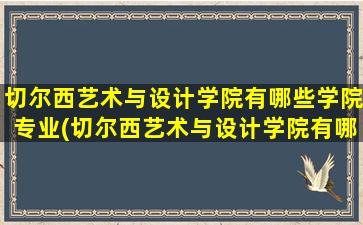 切尔西艺术与设计学院有哪些学院专业(切尔西艺术与设计学院有哪些学院好)