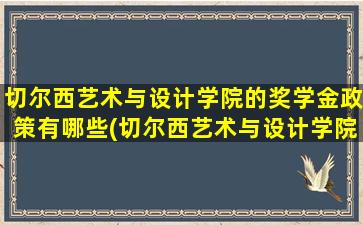 切尔西艺术与设计学院的奖学金政策有哪些(切尔西艺术与设计学院的奖学金政策怎么样)