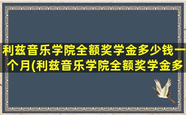 利兹音乐学院全额奖学金多少钱一个月(利兹音乐学院全额奖学金多少钱啊)