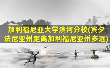 加利福尼亚大学滨河分校(宾夕法尼亚州距离加利福尼亚州多远)