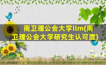 南卫理公会大学llm(南卫理公会大学研究生认可度)