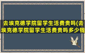 去埃克德学院留学生活费贵吗(去埃克德学院留学生活费贵吗多少钱)