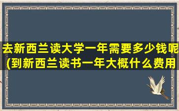 去新西兰读大学一年需要多少钱呢(到新西兰读书一年大概什么费用)