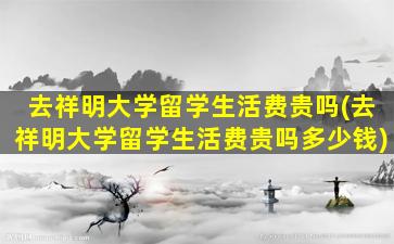 去祥明大学留学生活费贵吗(去祥明大学留学生活费贵吗多少钱)