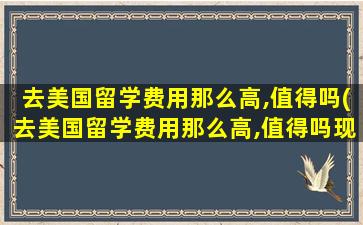 去美国留学费用那么高,值得吗(去美国留学费用那么高,值得吗现在)