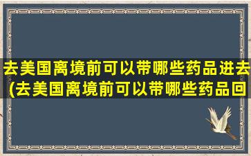 去美国离境前可以带哪些药品进去(去美国离境前可以带哪些药品回国)