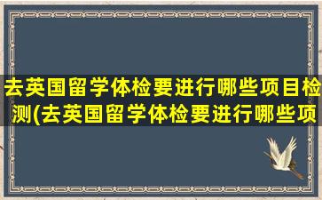 去英国留学体检要进行哪些项目检测(去英国留学体检要进行哪些项目呢)