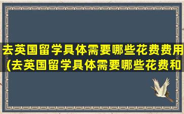 去英国留学具体需要哪些花费费用(去英国留学具体需要哪些花费和费用)