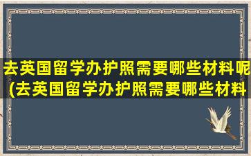 去英国留学办护照需要哪些材料呢(去英国留学办护照需要哪些材料和证件)