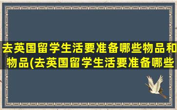 去英国留学生活要准备哪些物品和物品(去英国留学生活要准备哪些物品和证件)