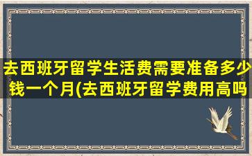 去西班牙留学生活费需要准备多少钱一个月(去西班牙留学费用高吗)