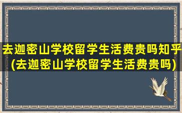 去迦密山学校留学生活费贵吗知乎(去迦密山学校留学生活费贵吗)