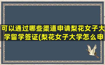 可以通过哪些渠道申请梨花女子大学留学签证(梨花女子大学怎么申请)