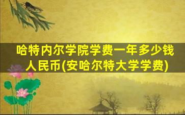 哈特内尔学院学费一年多少钱人民币(安哈尔特大学学费)