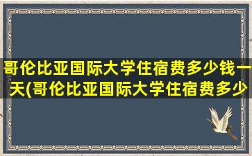 哥伦比亚国际大学住宿费多少钱一天(哥伦比亚国际大学住宿费多少钱一个月)