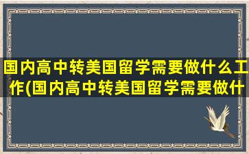 国内高中转美国留学需要做什么工作(国内高中转美国留学需要做什么手续)