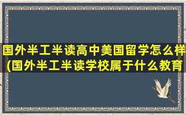 国外半工半读高中美国留学怎么样(国外半工半读学校属于什么教育)