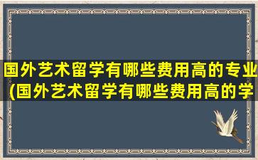 国外艺术留学有哪些费用高的专业(国外艺术留学有哪些费用高的学校)