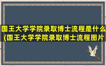 国王大学学院录取博士流程是什么(国王大学学院录取博士流程图片)