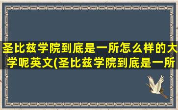 圣比兹学院到底是一所怎么样的大学呢英文(圣比兹学院到底是一所怎么样的大学呢英语)