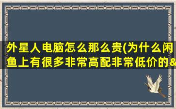 外星人电脑怎么那么贵(为什么闲鱼上有很多非常高配非常低价的“外星人”笔记本，这是什么套路)