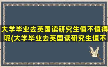 大学毕业去英国读研究生值不值得呢(大学毕业去英国读研究生值不值得读)